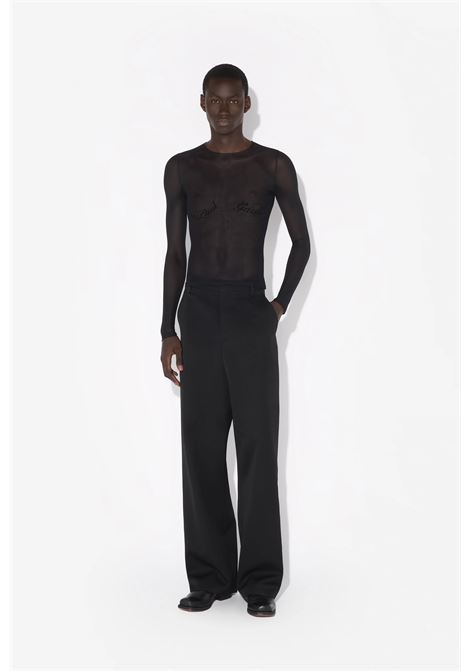 top velvet flot jpg donna nero JEAN PAUL GAULTIER | 25/33-F-TO263I-T00500